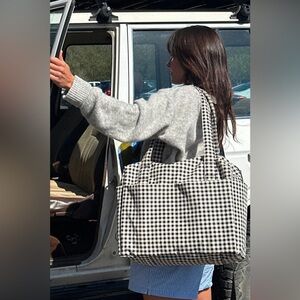 New Baggu Small Cloud Carry-on - Black & White Gingham